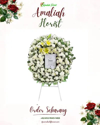 Krans Bunga Duka Cita di Rancamaya